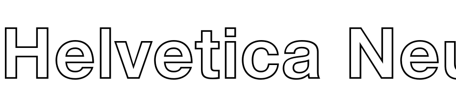Helvetica Neue LT Std 75 Bold Outline Schrift Herunterladen Kostenlos